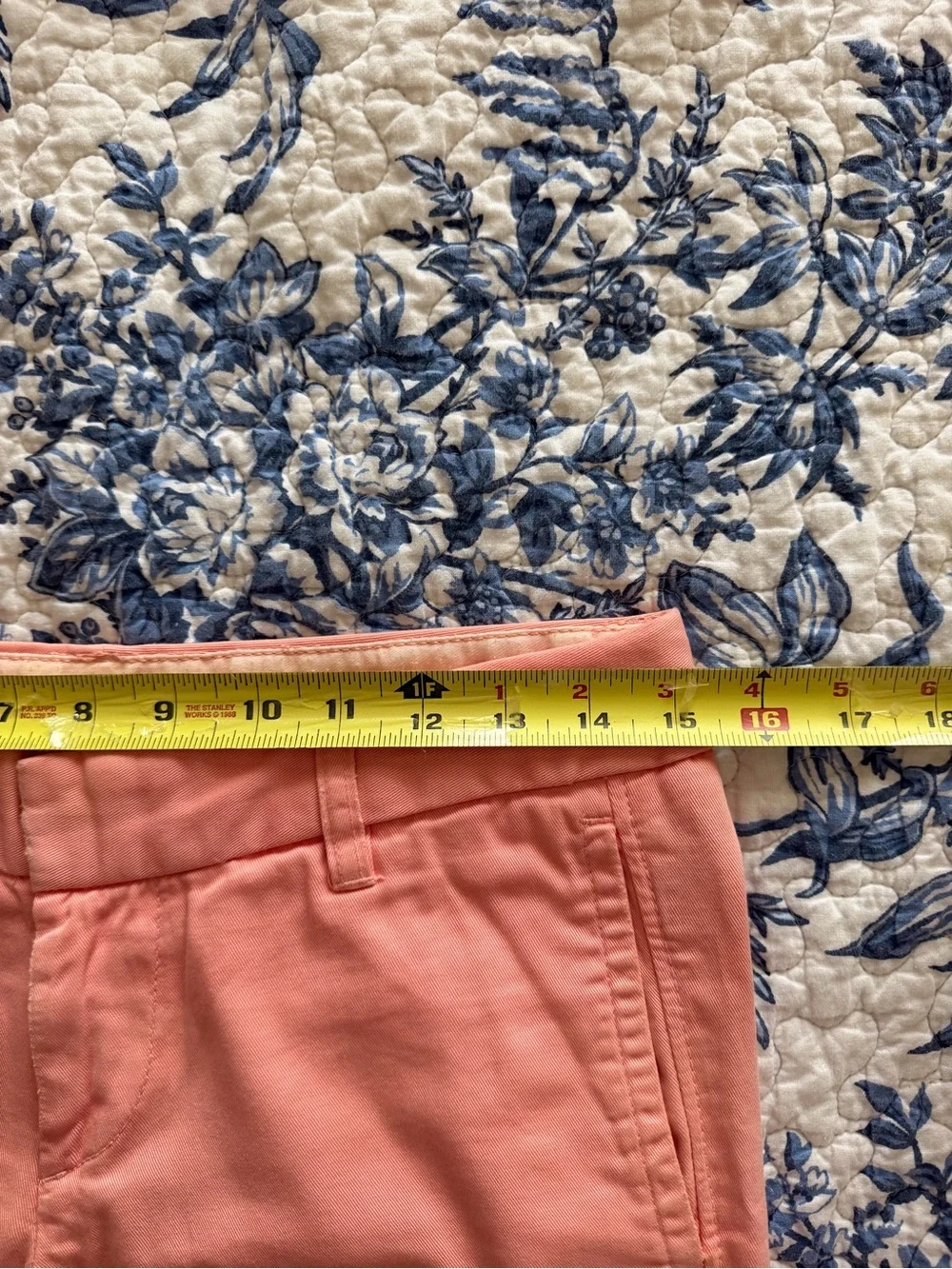 J. Crew Coral Pink Cropped Chino Pants